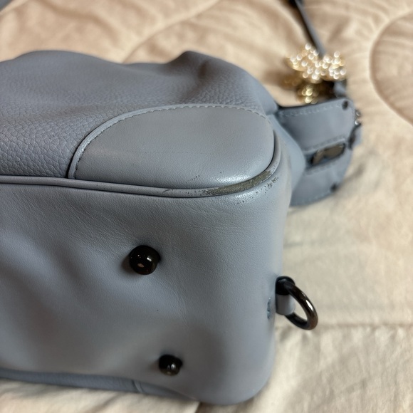 Coach Women's Lane Satchel Mist Blue Pebble Leather Model 69621
#coach #spring 🤍 - Picture 4 of 8